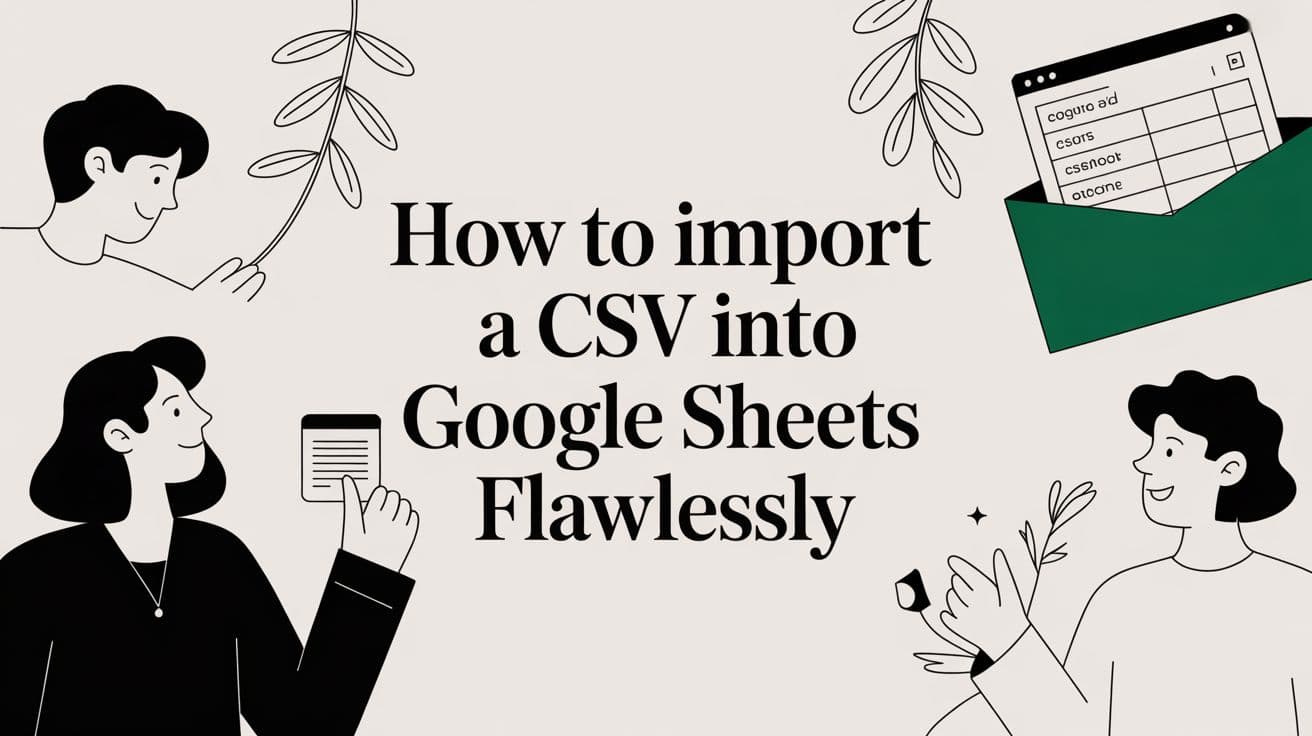 How to Import a CSV into Google Sheets Flawlessly