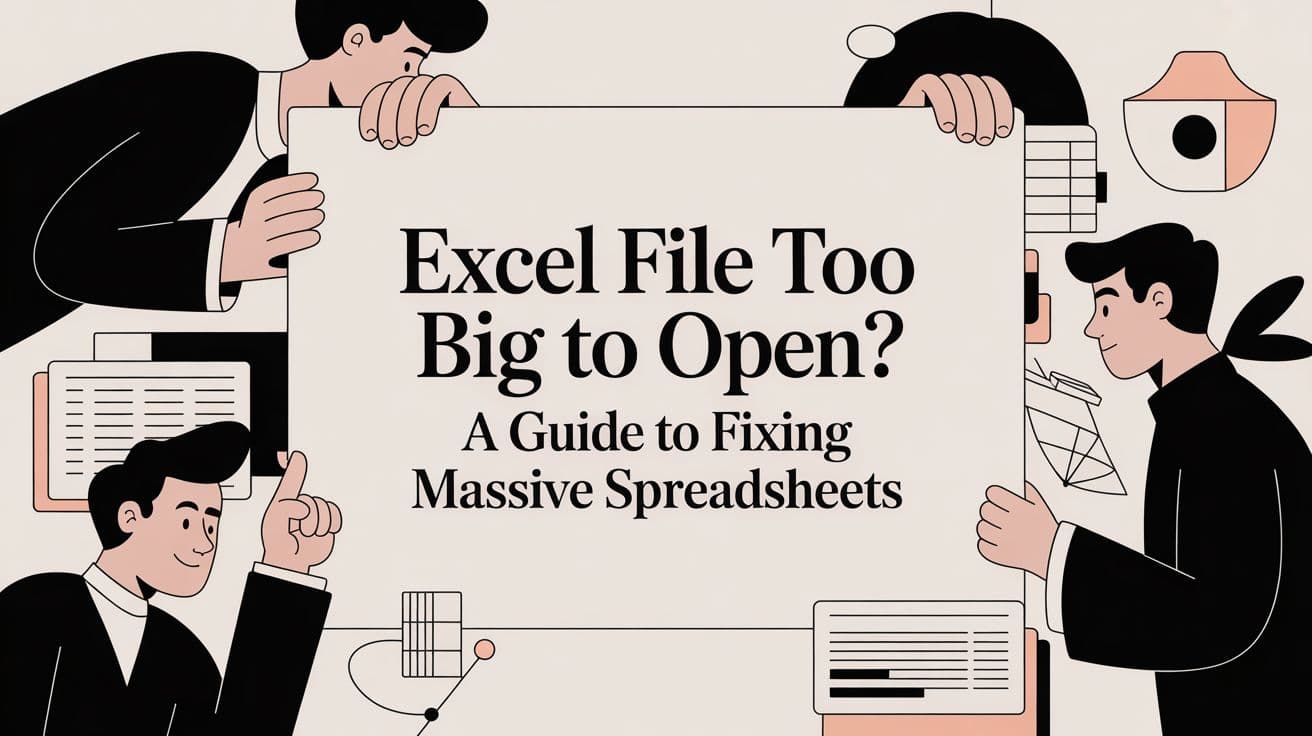 Excel File Too Big to Open? A Guide to Fixing Massive Spreadsheets