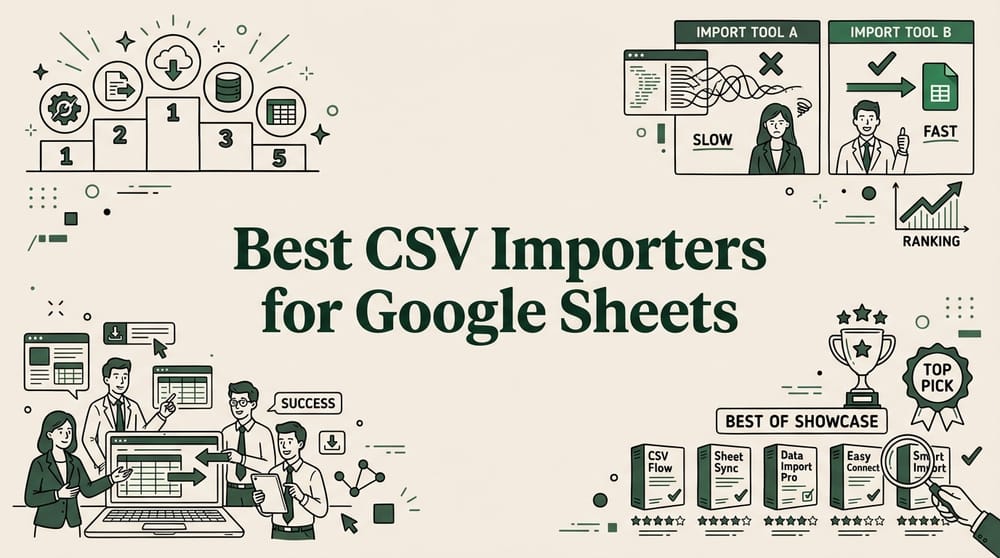 Best CSV Importers for Google Sheets: 5 Tools Compared