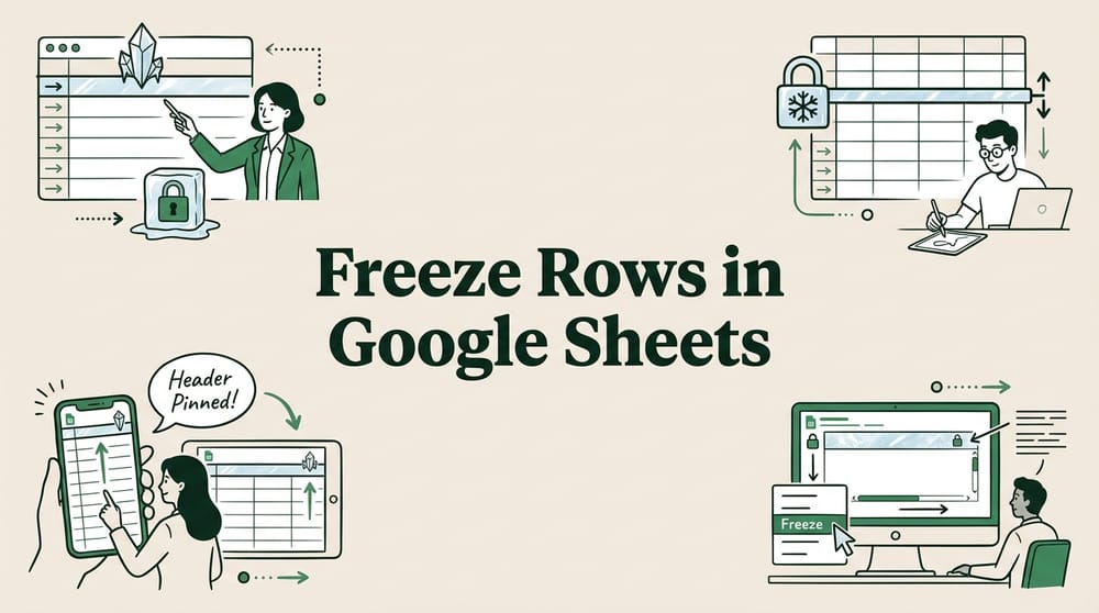 How to Freeze Rows and Columns in Google Sheets (Complete Guide)