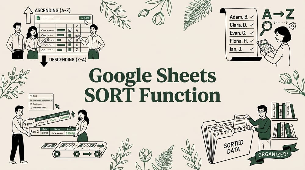 Google Sheets SORT and SORTN Functions: Complete Guide
