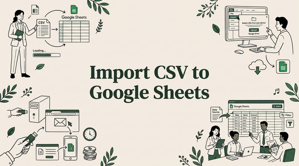 How to Import CSV to Google Sheets: 4 Methods Explained