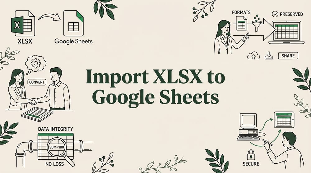 How to Import XLSX to Google Sheets Without Losing Data