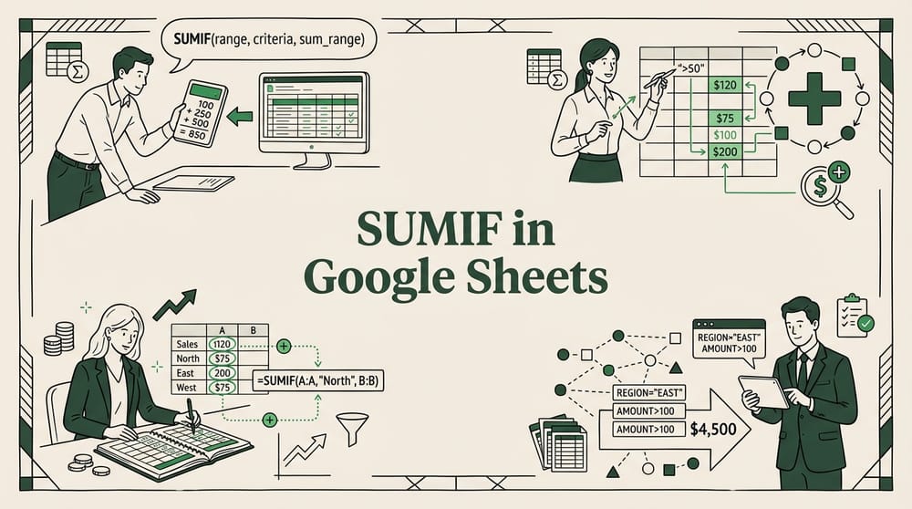 SUMIF in Google Sheets: Conditional Sums Made Easy