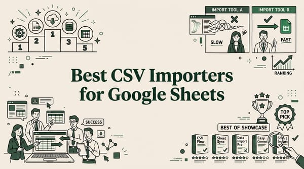 Best CSV Importers for Google Sheets: 5 Tools Compared