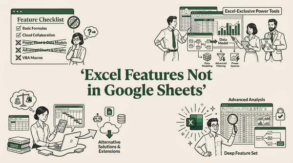 Excel Features That Don't Work in Google Sheets (And Workarounds)