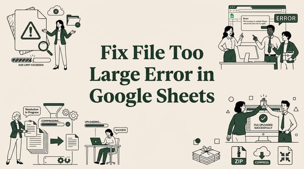 How to Fix File Is Too Large Error in Google Sheets