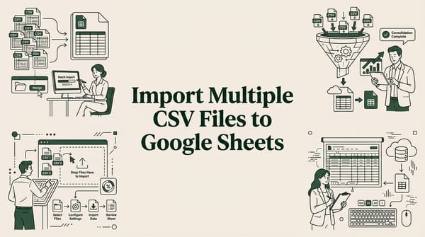 How to Import Multiple CSV Files Into One Google Sheet