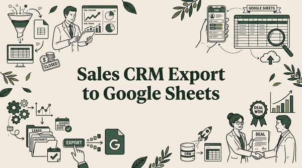 How Sales Teams Manage CRM Exports in Google Sheets