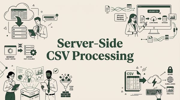 Server-Side vs Browser-Side CSV Processing: Why It Matters for Google Sheets
