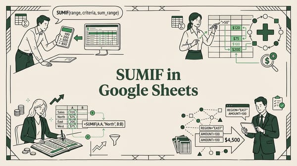 SUMIF in Google Sheets: Conditional Sums Made Easy