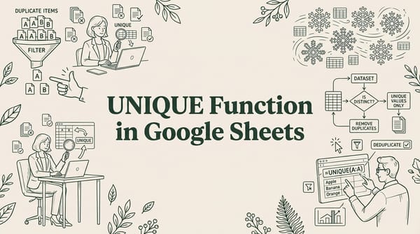 UNIQUE Function in Google Sheets: Extract Distinct Values Instantly